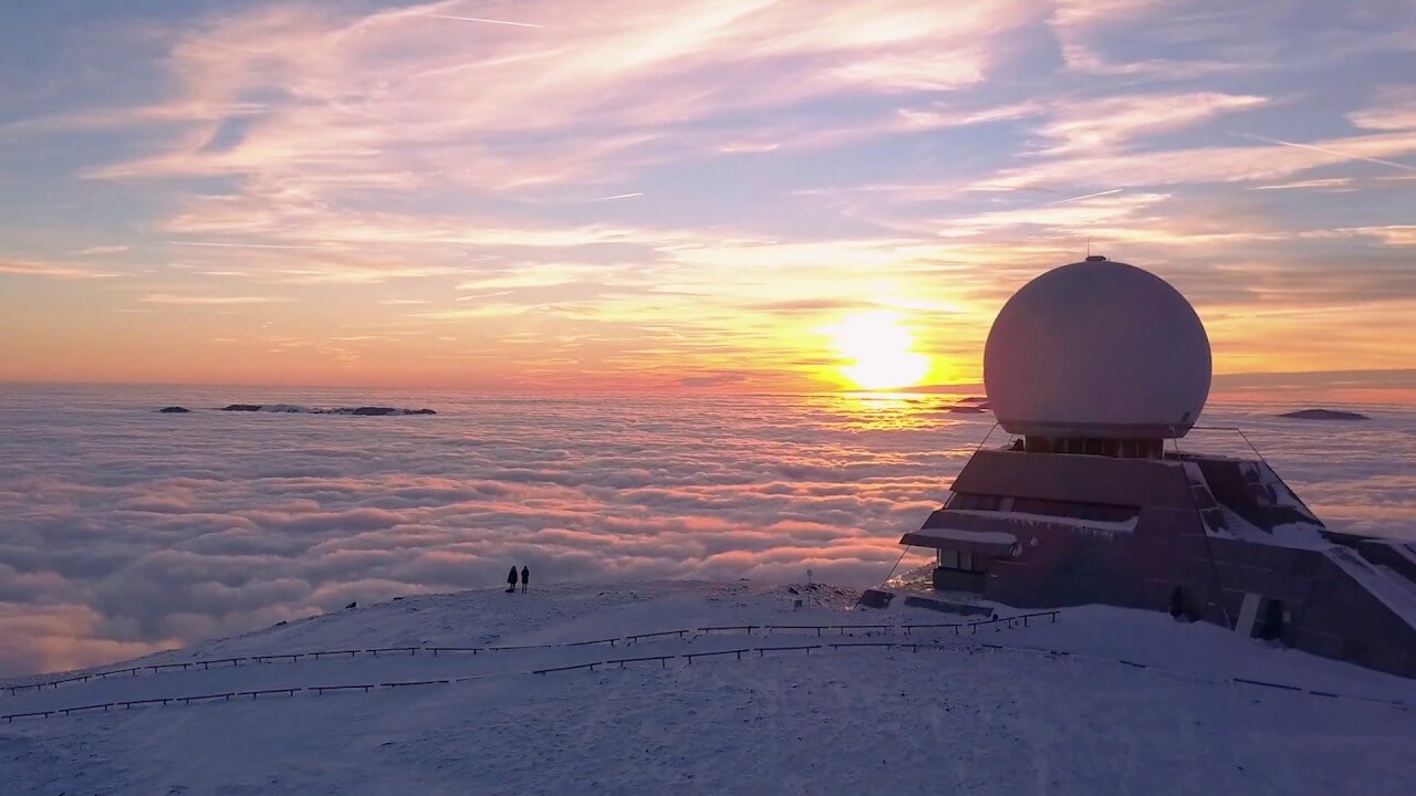 Le grand ballon en hiver.